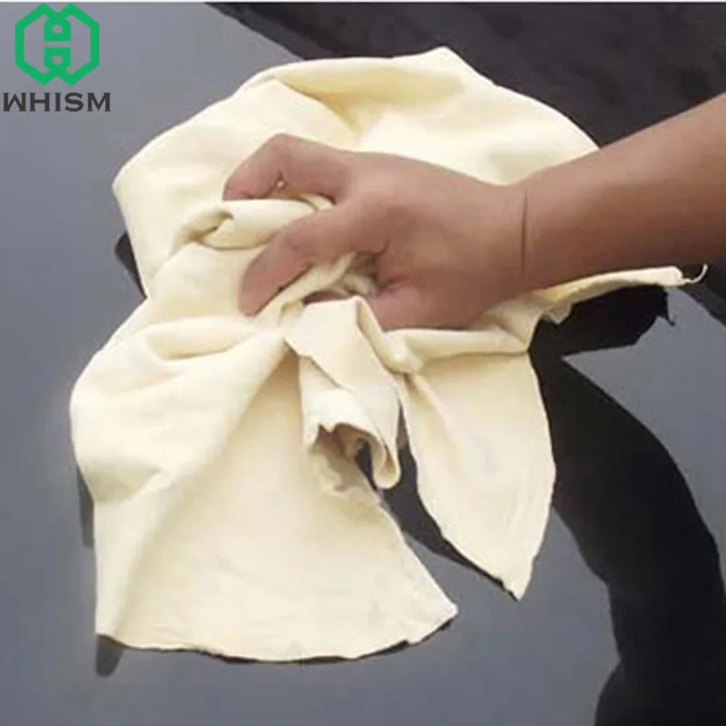 WHISM 40x70cm Auto Car Cleaning Towel Absorbent Cleaning Cloth Chamois Leather Vehicle Washing