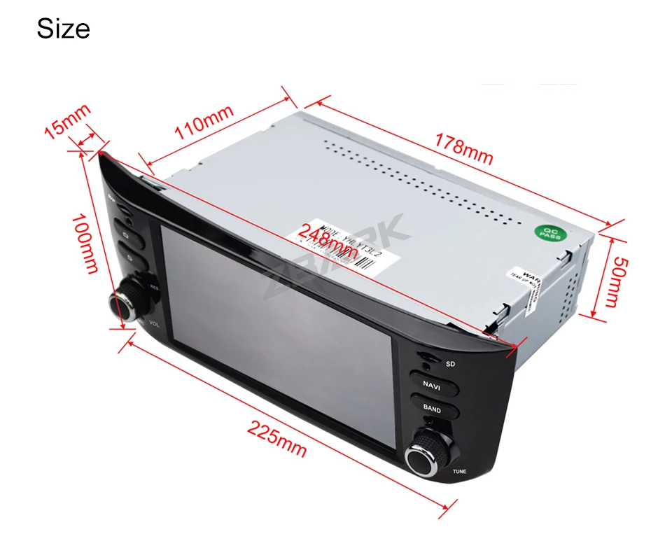 Sale Android 8.1 Car Radio Player 2G RAM GPS WiFi Bluetooth Canbus for FIAT Punto 199 310 / Linea 323 2012 2013 2014 2015 2016 20