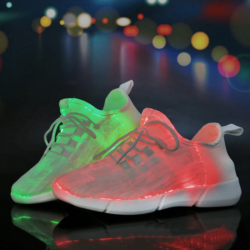 

Xingbahou Kids Glowing Sneakers 2018 Spring Autumn USB Charging Sneakers for Boys Shoes Teenager Adult Sports Shoes Size26-44
