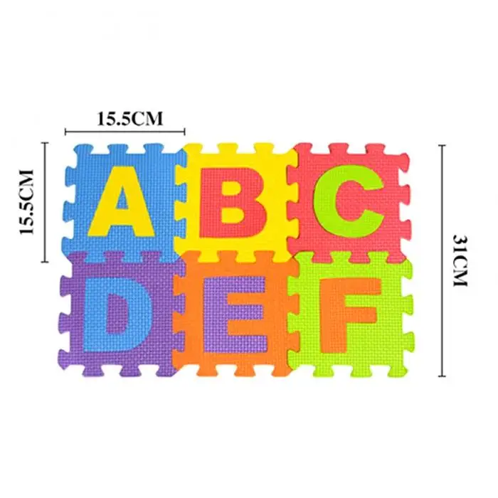 2019 Новый 36 шт детский пол пенистый коврик в форме пазла для ползания и игр Коврик Ковер