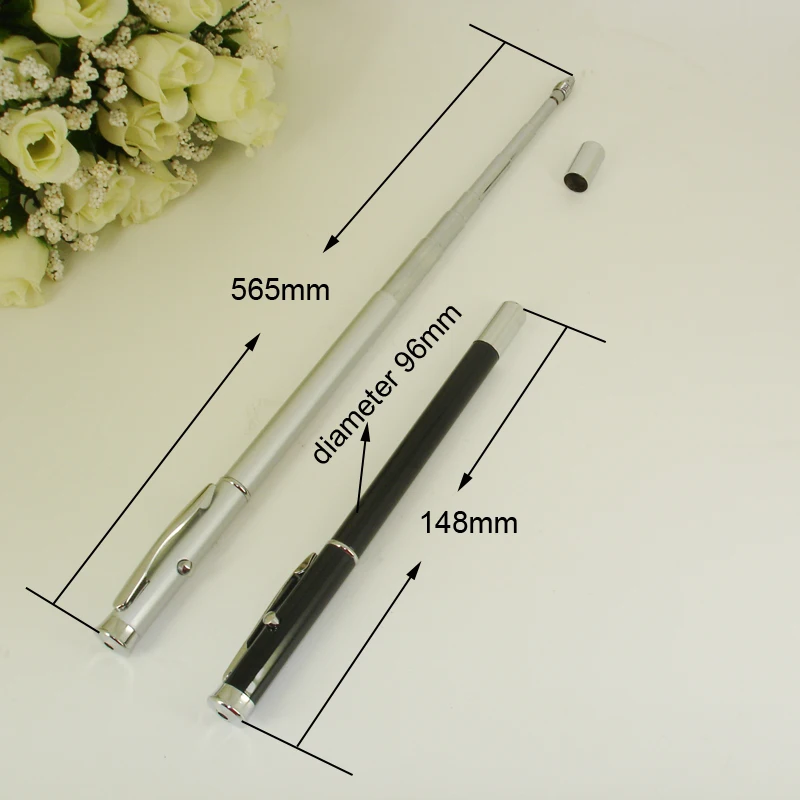 ACMECN New and Useful Hot sale 3in 1 Multi-function Ballpoint Pen with Retractable Telescopic Teaching Tool Pointer Baton Pen