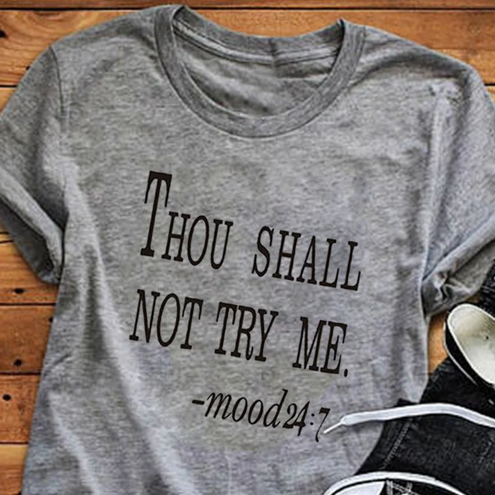 Keep Women Top Fun Drinking TShirt Mood футболка с короткими рукавами и принтом Не пробуй меня