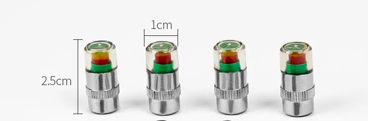 4 шт. Универсальный давления в шинах Сенсор сигнализации Монитор 2,2 Бар 32 фунтов на квадратный дюйм воздушный Предупреждение Alert шины вентиль, крышка автомобиля тестер Диагностический Набор инструментов