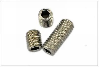 

100/pk M6*30mm 304 Stainless steel Hex Socket Set Screw grub screw Cup Point