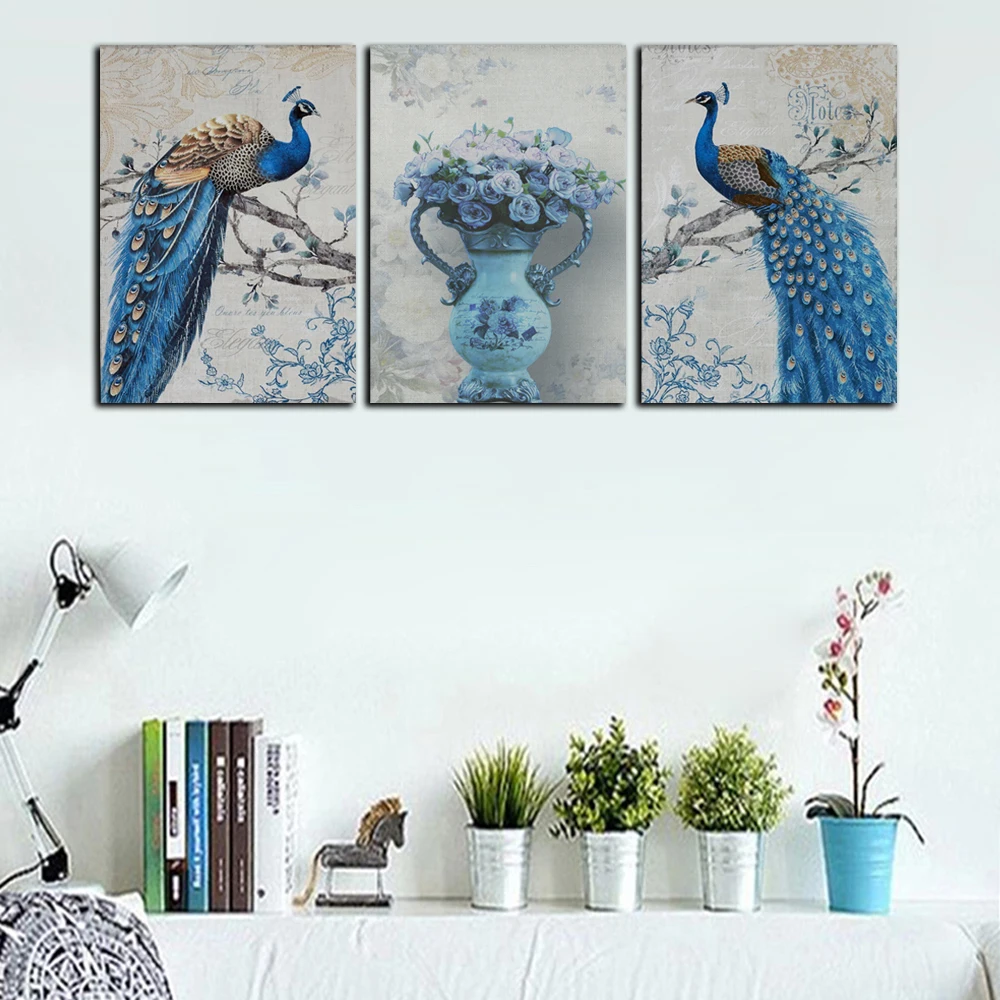 Kopen Goedkoop HD Print Posters Nordic Decor Cartoon Pauw Canvas