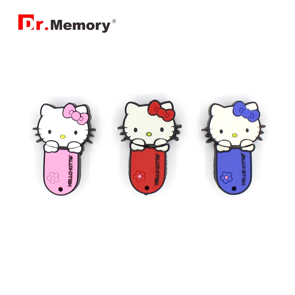 4 цвета hello kitty Cat Usb флеш-накопитель, флеш-накопитель, красный/розовый/синий, устройство для хранения карт памяти, 4g/8g/16g/32g подарок для девочки