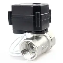 12VDC 1/" до 1" SS304 моторизованный шаровой клапан, электрический шаровой кран, в американском стиле, имеется на