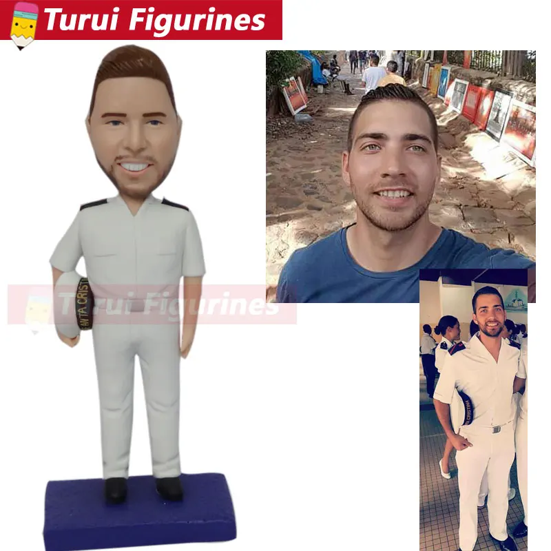 Фигурка из полимерной глины кукла шеф повар 3d статуэтка скульптура