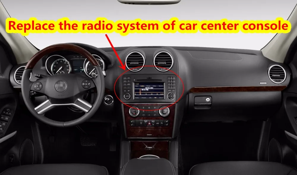 Perfect HD 1024  8 Octa Core 2GB RAM Android 6.0 Car DVD Player For Mercedes Benz ML GL Class W164 X164 Radio GPS Navigation 4G SIM LTE 0