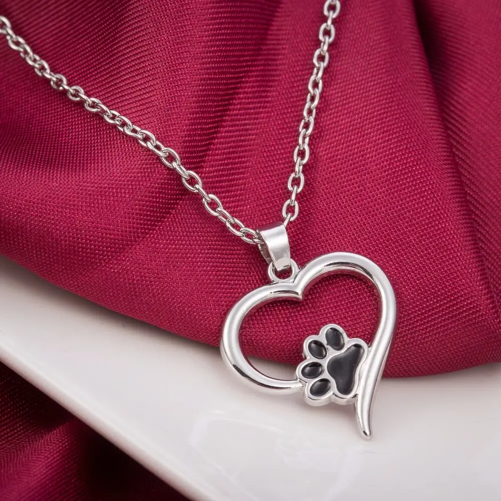 My shape Pet мемориальные украшения всегда в моем сердце собака кошка ноги животное сердце с отпечатками лап любимое животное ожерелье-подвеска животное Keepsake