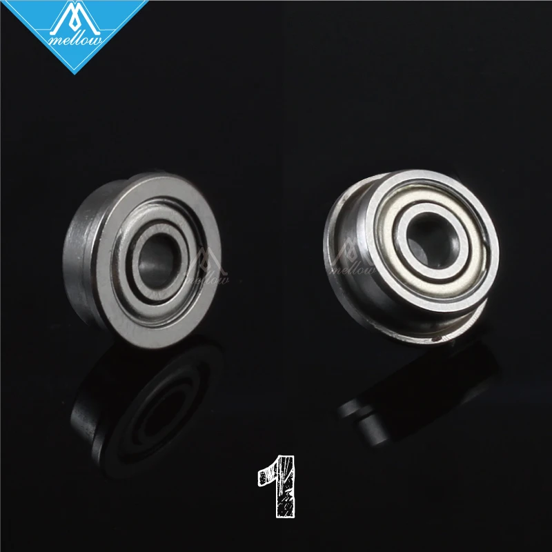 10 قطعة/الوحدة 3D ملحقات الطابعة أجزاء F623 ZZ شفة جلبة الكرات F623ZZ 3*10*4mm بكرة تحمل دليل عجلة