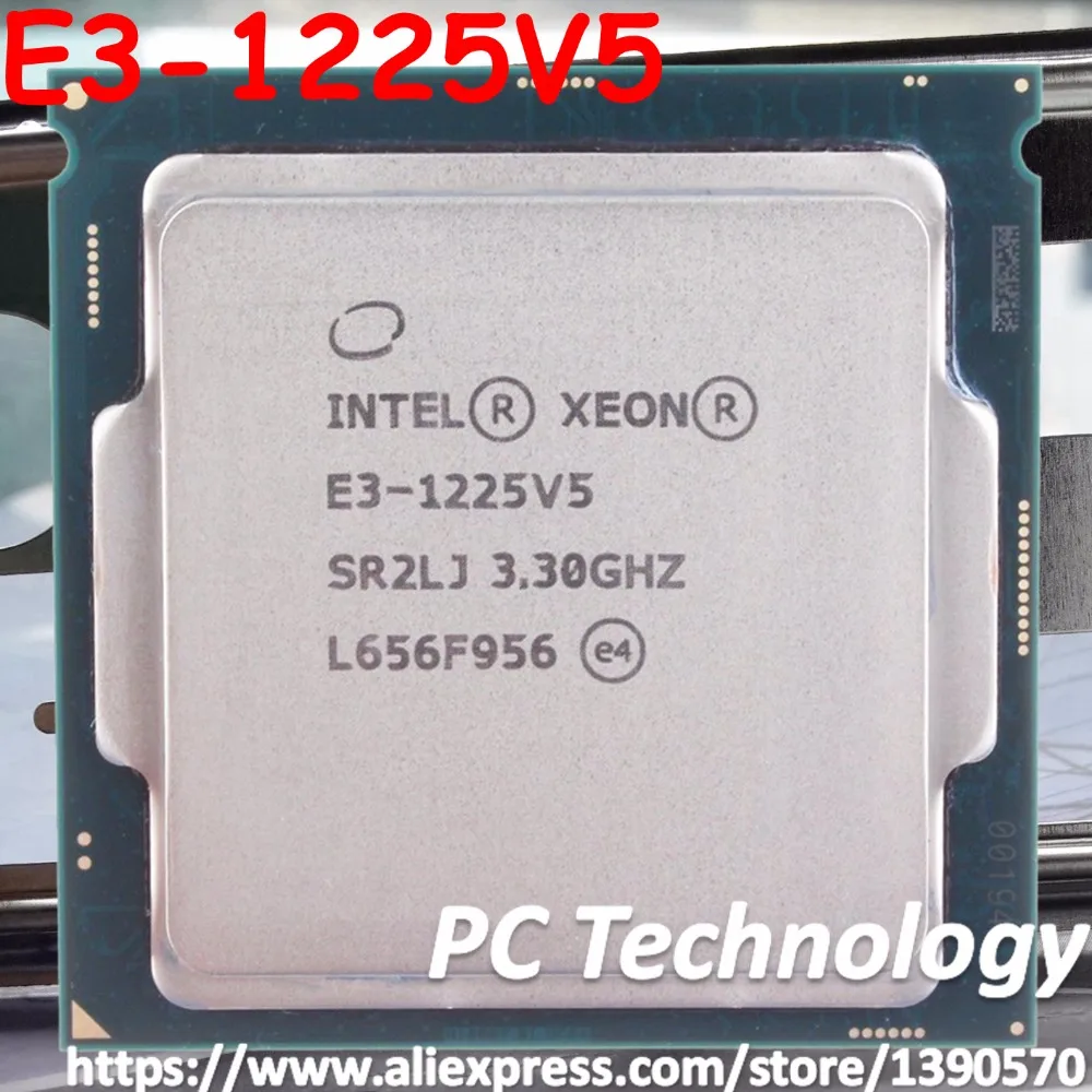 Процессор Intel Xeon E3-1225V5 3,30 ГГц 8 м 80 Вт LGA1151 E3-1225 V5 четырехъядерный процессор E3 1225 V5 E3 1225V5