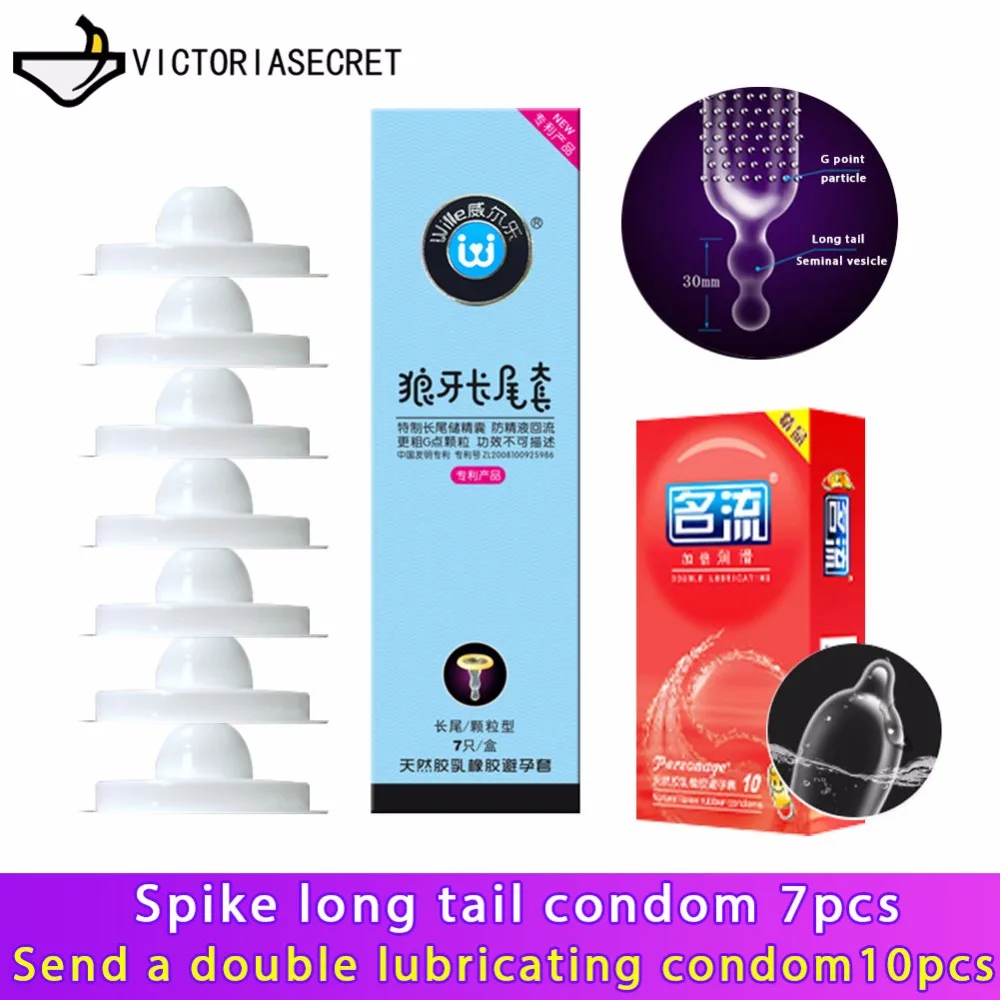 7 PCS Penile Ring Condoms Penis Sleeve Long Lasting Cock Ring Lubricated Condoms Men Contraception Sex Products Sex Toys Dick