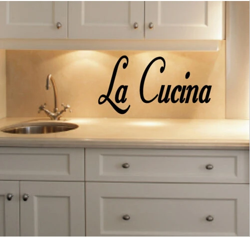 free Shipping LA CUCINA ITALIAN WORDS kitchen STICKER-in Wall ... free Shipping LA CUCINA ITALIAN WORDS kitchen STICKER-in Wall ...