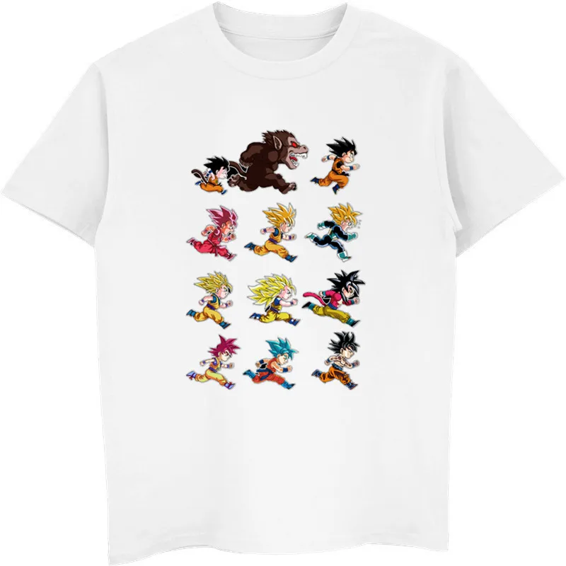 

New Dragon Ball Z Goku Super Saiyan T-shirt Short Sleeve O-Neck Tshirt Summer Saiyan Vegeta Anime Shirt Harajuku Cool Tees Tops