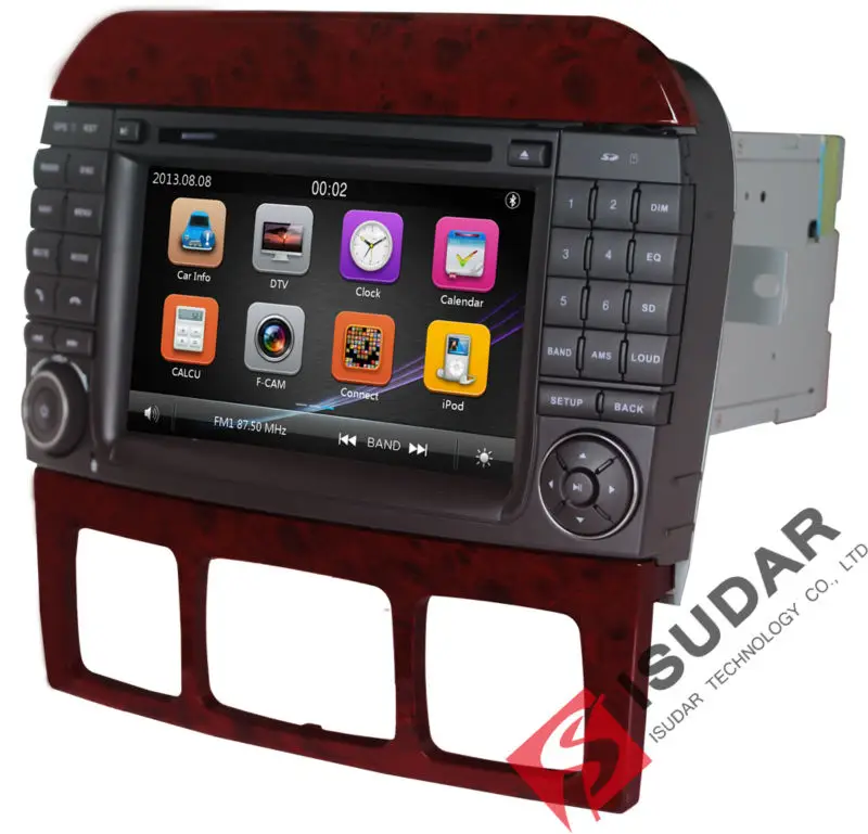 Discount Isudar Car Multimedia Player 2 Din Car Radio GPS For Mercedes/Benz/S280/S320/S350/S400/S500/W220/W215/C Class S Class Canbus DVR 13