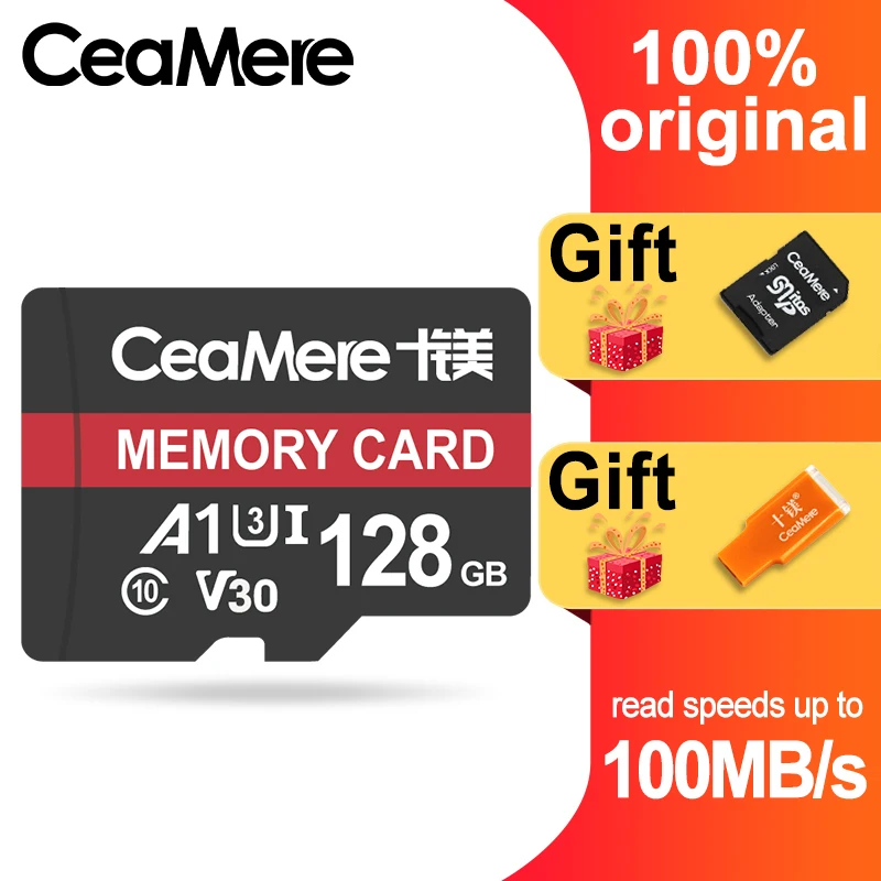CeaMere Micro SD Card Class10 UHS 1 8GB Class 6 16GB 32GB U1 64GB 128GB 256GB 1