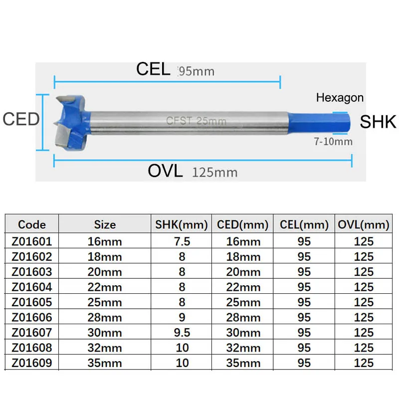 1 шт. 16 мм-35 мм удлиненный деревообрабатывающий шестигранный хвостовик петля отверстие пилы Резак Деревообрабатывающие инструменты фрезы доска сверло
