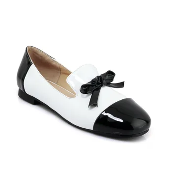 

18 years in the spring and autumn period and the comfortable color matching bow big yards 40-43 students leisure shoes 1846