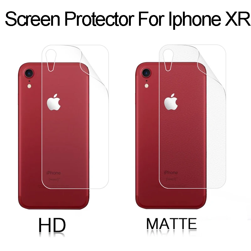 

Back HD Clear Glossy Film For Iphone Apple XS XR Matte Anti-Fingerprint LCD Screen Protector film Cover For Iphone XS Max
