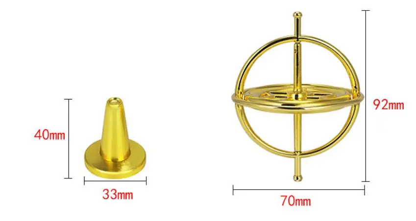Обновленная версия красочного цинкового сплава не поворачивается гироскоп металлический Радужный Спиннер анти-Тревога игрушка ротатор фокус для облегчения pres