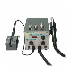 Быстрый 706 Вт+ цифровой дисплей горячий воздушный пистолет Электрический паяльник Антистатическая температура свинца 2 в 1 паяльная станция