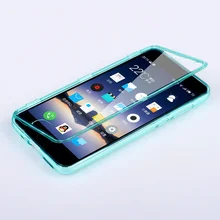 Fundas MEIZU M3 Note Чехол Флип Прозрачная Крышка Тпу Силиконовый Прозрачный Coque Meilan Note3 Carcasa Сенсорный Экран Протектор Телефон Сумка