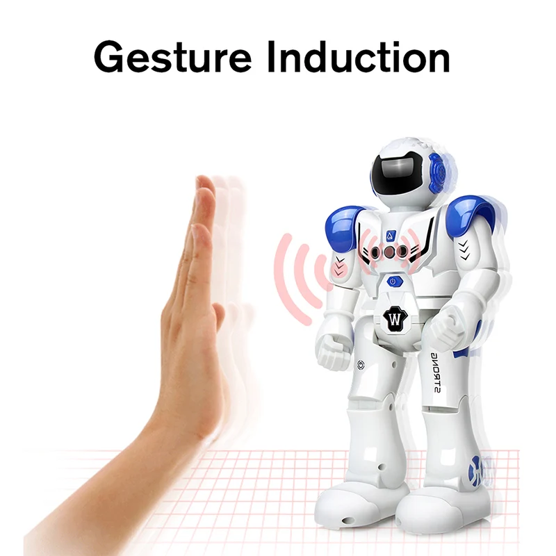 DODOELEPHANT Robot USB Charging Dancing Gesture Action Figure Toy Robot Control RC Robot Toy for Boys Children Birthday Gift