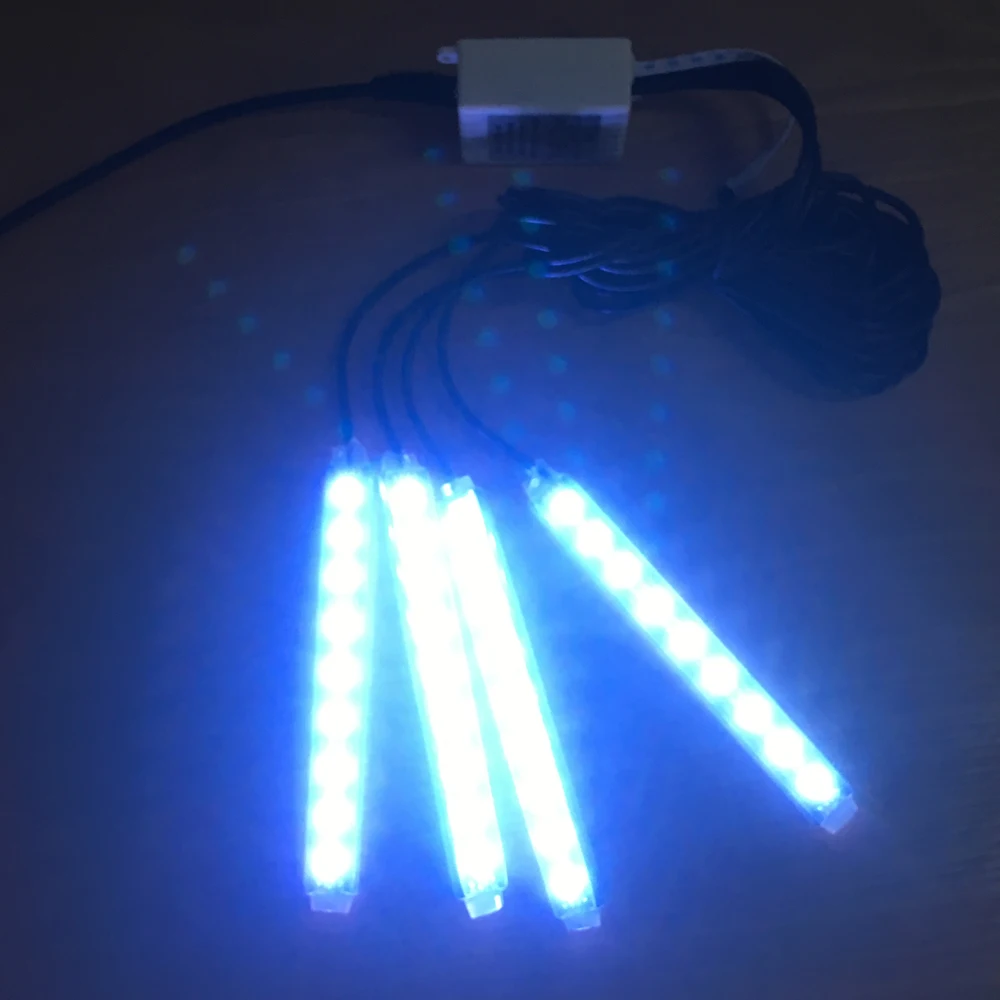 RGB автомобильный атмосферный светильник декоративная лампа Светодиодная лента