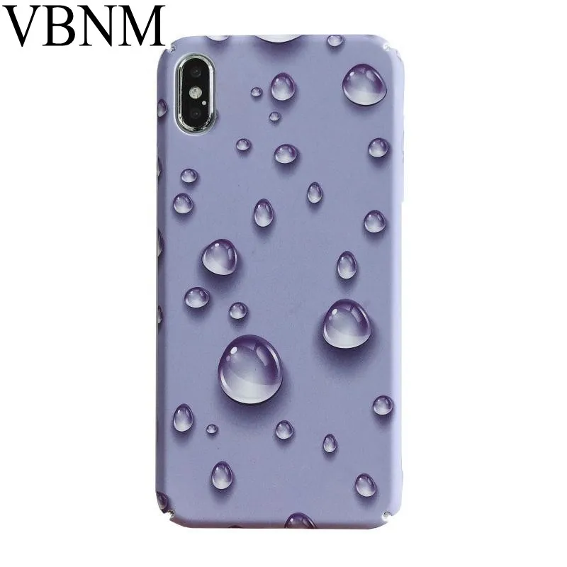 3D эффект капель воды чехол для iPhone 7 8 X XR XS Max мягкий жидкий силикон 6 S Plus Футляр