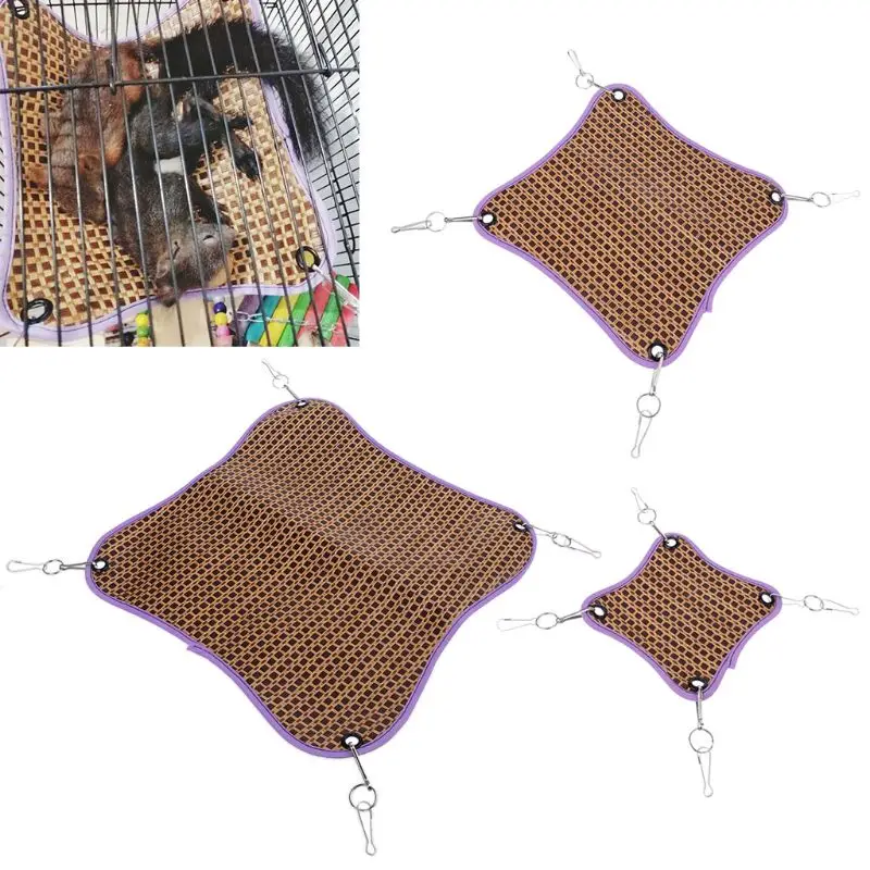 

Parrot Hanging Bed Mat Hammock for Hamster Guinea Pig Hedgehog Cage Nest House Swing Toys