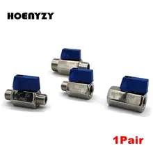 1 пара Высокое качество 1/8 1/4 3/8 1/2 3/4 1 дюйма BSP Thread мини шаровой клапан Нержавеющая сталь SS304 DN6 DN8 DN10 DN15 DN20 DN25