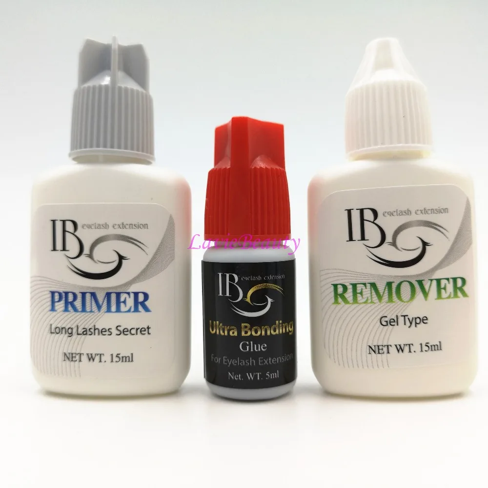 Free Shipping IB Ultra Bonding Glue lash primer remover lash set for