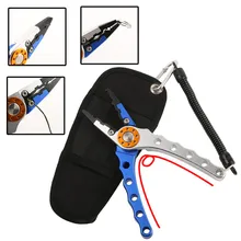 Элитный алюминиевый изогнутые плоскогубцы для носоупоров из Нержавеющей Стали Челюсти рыболовные плоскогубцы для удаления крючков линия резак, рыболовная приманка, зажим