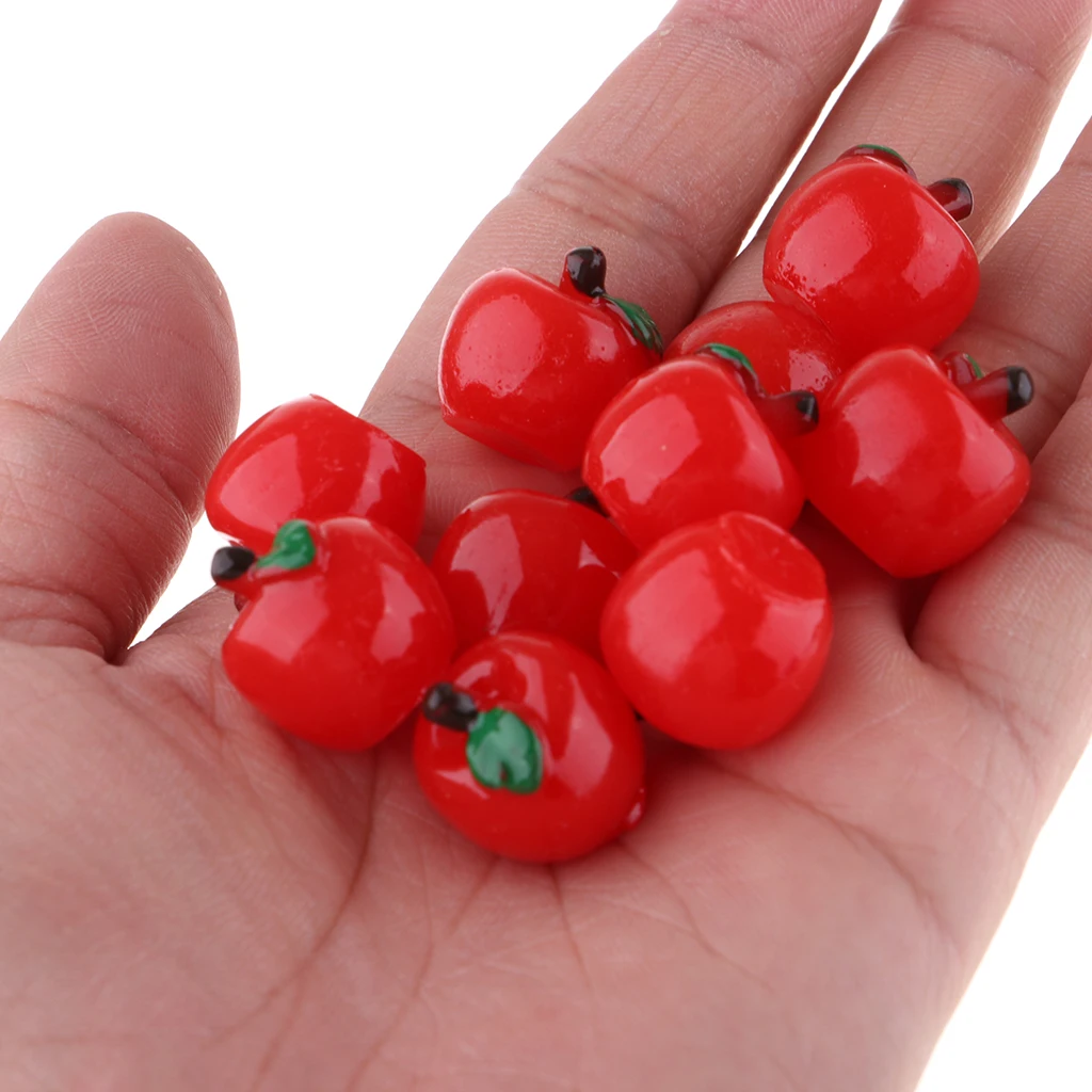 10pcs Simulation Fake Fruit Toys  miniature kitchen food toys  Suit for 1/12 miniature dollhouse  miniature kitchen food toys 