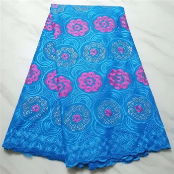 

French Net Lace Fabric 2019 High Quality Latest African Stones Lace Fabric Embroidery Mesh Tulle Lace Fabric blue (16L-2-19