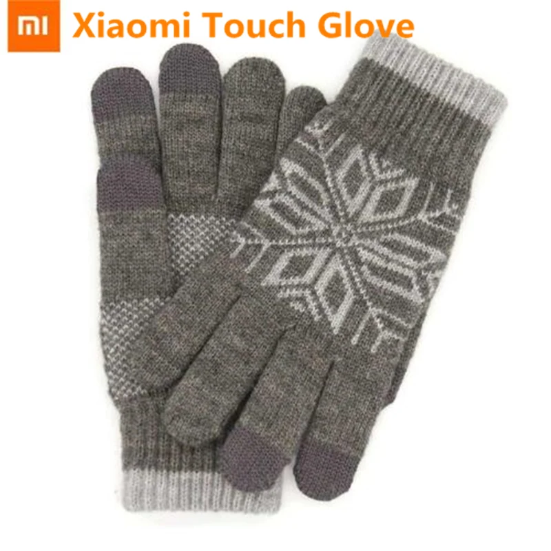 Новый оригинальный Xiaomi перчатки для сенсорного экрана Для мужчин Wo s Шерсть