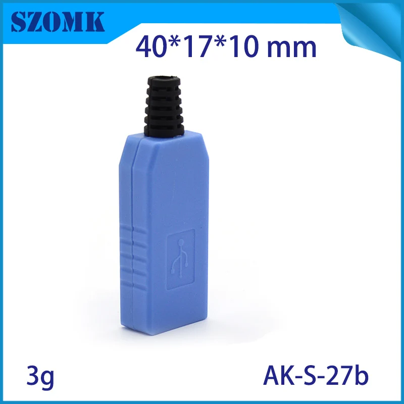 

25 pcs, 40*17*10mm customizable plastic usb box for electronics small instrument enclosure box usb stick plastic housing case