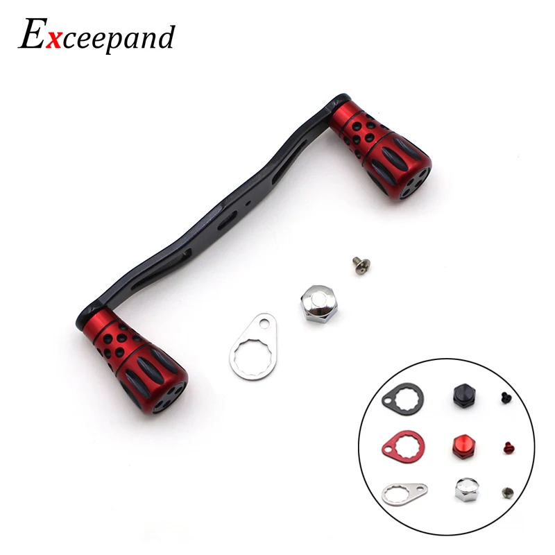Exceepand الألومنيوم المقابض الطاقة الصيد بكرة مقبض ل أبو غارسيا دايوا الانظار Baitcasting بكرة القبضات Exceepand الألومنيوم المقابض الطاقة الصيد بكرة مقبض ل أبو غارسيا دايوا الانظار Baitcasting بكرة القبضات