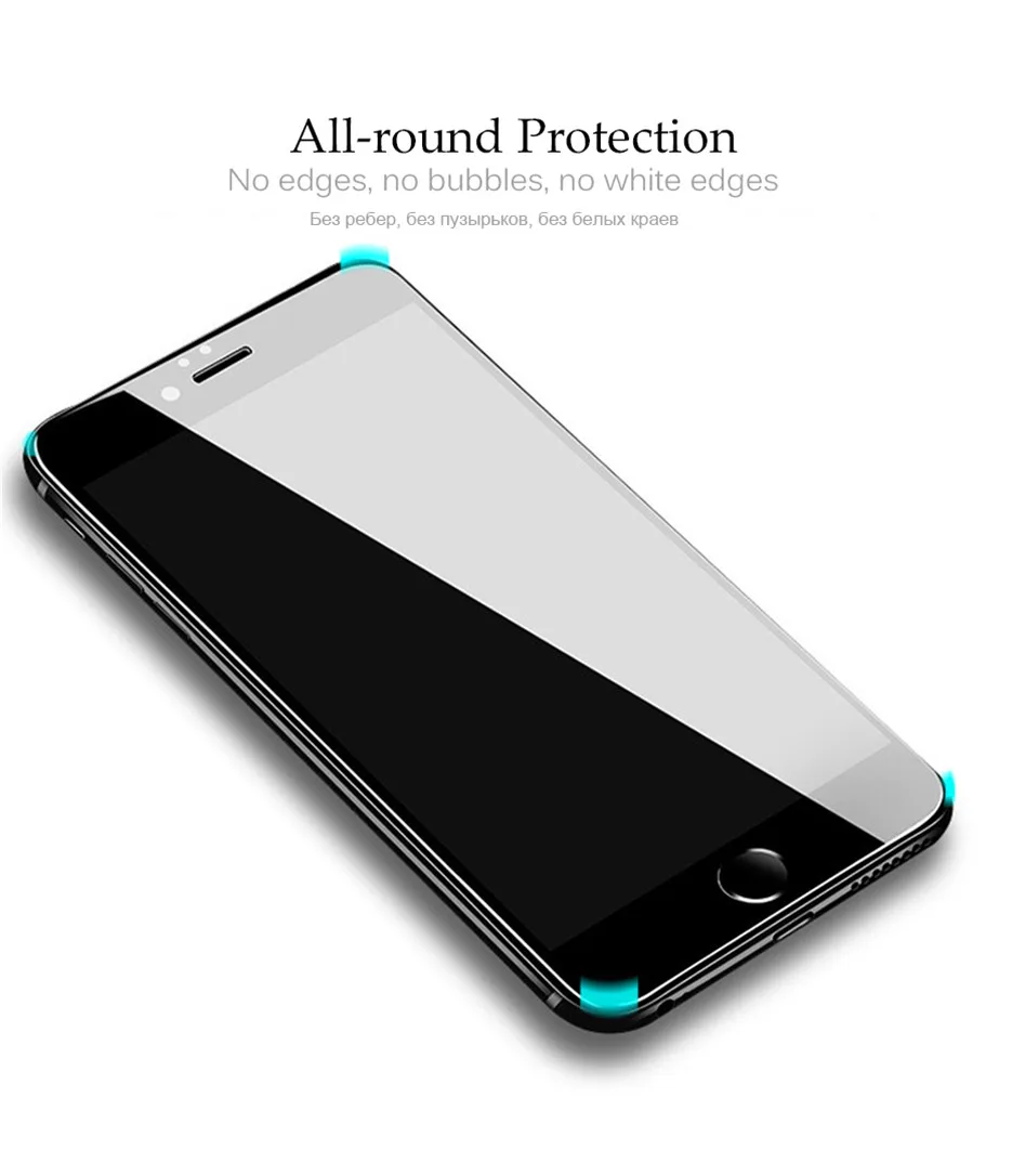 MOSUEMI For iPhone 6 6s 7 8 x Glass Tempered Front 9H Hard On iPhone 6 6s 7 8 Plus Screen Protector Full Protective Glass Film (5)
