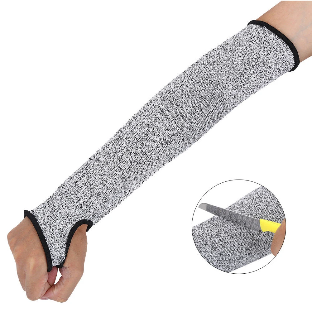 

1 Pair UV Protection HPPE Protection Sleeve Arm Guard Elastic Workplace Safety Protection Gloves Cut Heat Resistant Self-defense