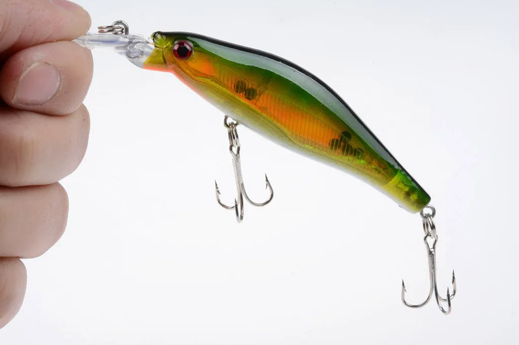 

1Pcs 10cm/11.5g Wobblers Minnow Sea Fishing Baits Lure For Suspension Laser Artificial Hard Carp Fish Isca Swimming 0.6m-2.4m