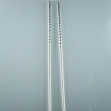 Коллекция 925 стерлингового серебра жареное тесто Вертлюги китайские палочки для еды 1 пара 22 г 215X5 мм