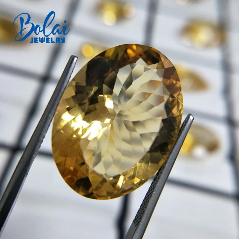 

Bolaijewelry,100%Natural big citrine oval 19.05*25.05*10.85mm 26.30ct loose gemstone for jewelry