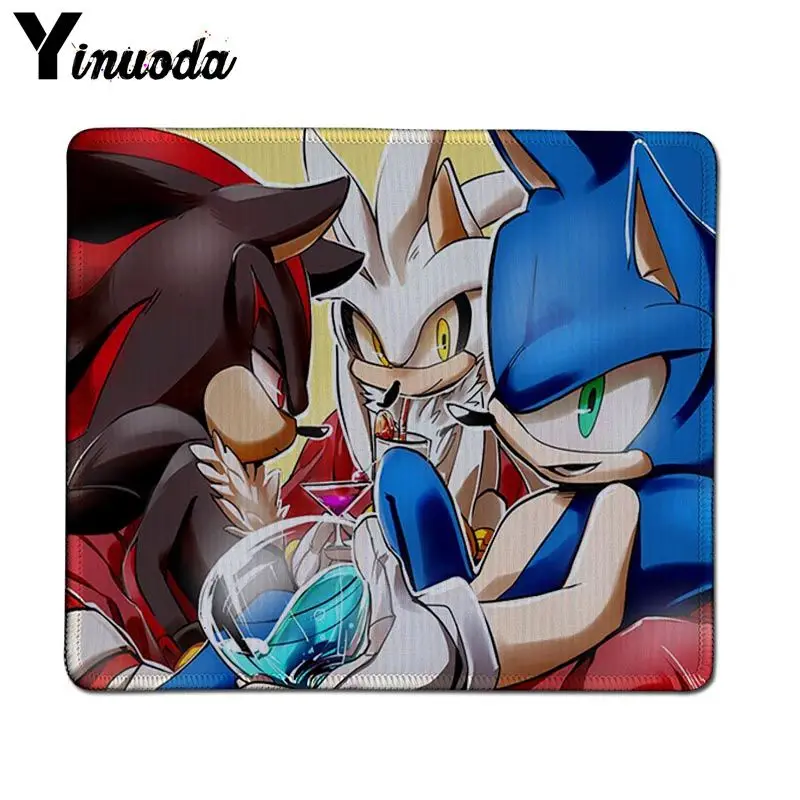Yinuoda высококачественный коврик для мыши SONIC THE HEDGEHOG с запирающимся краем, игровой резиновый компьютерный игровой коврик для мыши - Цвет: Lock Edge20x25cm