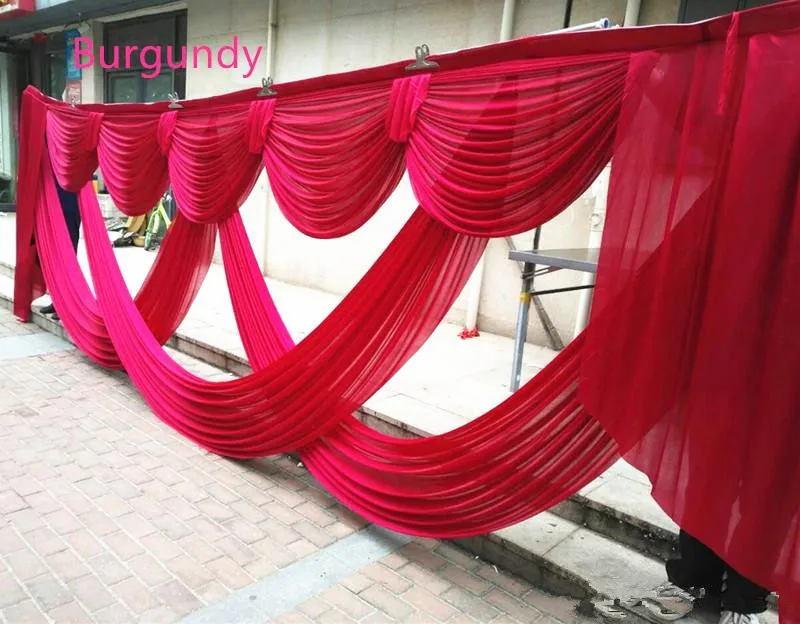 New Arrival 3 X 6 m Wedding Backdrop Centerpiece Swags Party Curtain