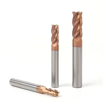 

HRC55 4flute 1pcs 4*4D*10*50L straight shanks carbide endmill router bit 4mm 6mm 8mm 10mm tungsten router tool for CNC mill