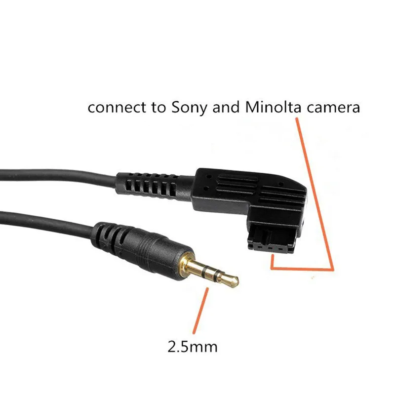 2.5mm-S1 удаленный Соединительный кабель Шнур для sony A77II A99 A57 A37 A300 A350 A450 A550 A560 A580 A700 A850 A900 A65 A77