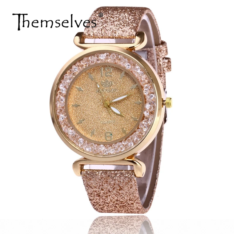 2018 Best Selling Watch Fashion Women Watches Simple Crystal Rhinestone