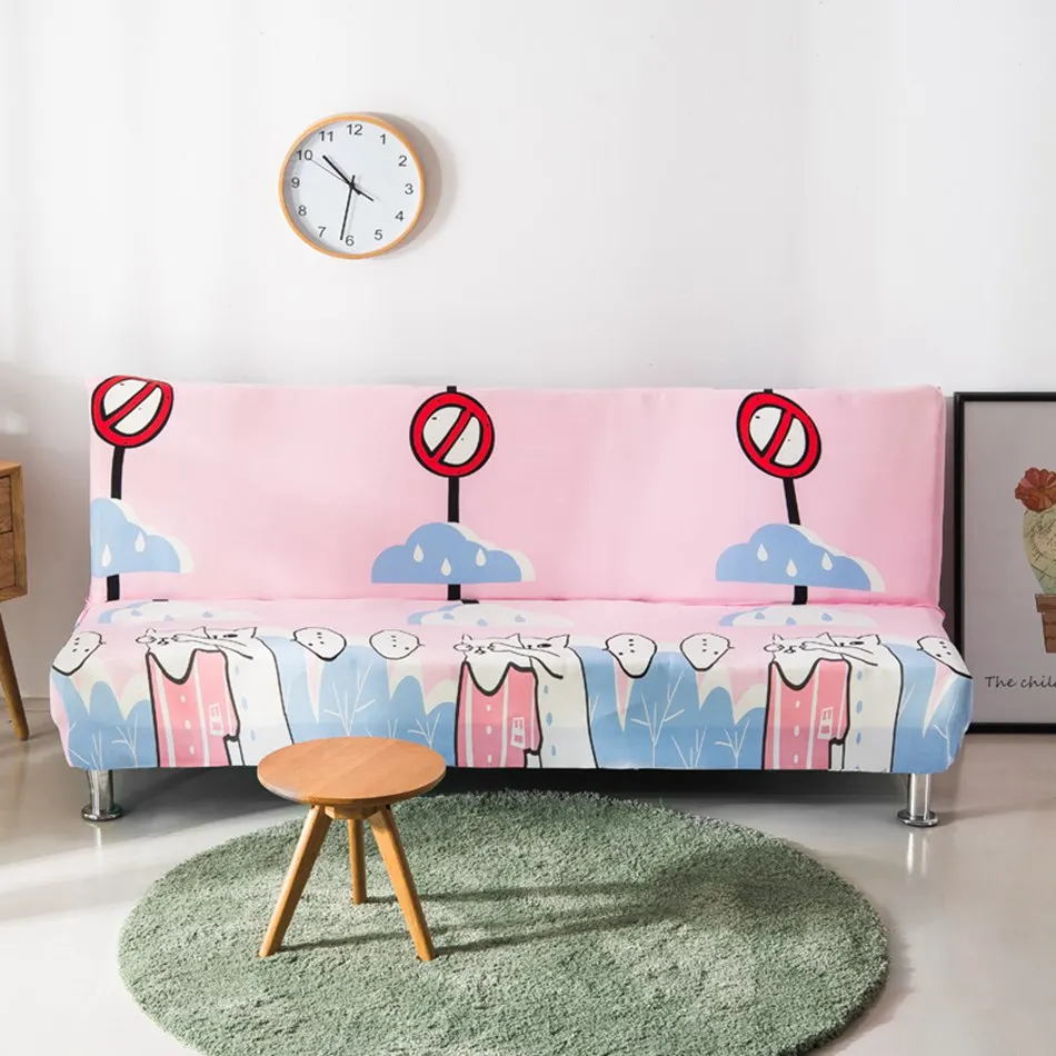 Полиэфирные накладки на диван-кровать без рукавов для гостиной универсальные растягивающиеся покрытия для мебели Сменные чехлы для диванов - Цвет: QingLvMao
